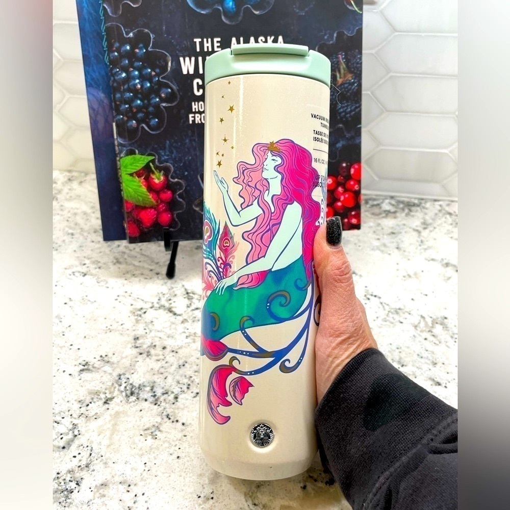 Starbucks 2024 Winter Siren Hot Drink SS Tumbler. NWT. Shimmery, gorgeous! HTF